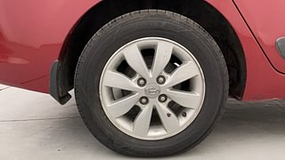 Used 2014 Hyundai Xcent [2014-2017] S (O) Diesel Diesel Manual tyres RIGHT REAR TYRE RIM VIEW