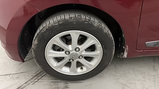Used 2015 Hyundai Grand i10 [2013-2017] Asta AT 1.2 Kappa VTVT Petrol Automatic tyres LEFT FRONT TYRE RIM VIEW