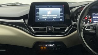 Used 2022 Toyota Glanza V Petrol Manual interior MUSIC SYSTEM & AC CONTROL VIEW