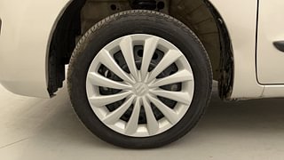 Used 2015 Maruti Suzuki Wagon R 1.0 [2010-2019] VXi Petrol Manual tyres LEFT FRONT TYRE RIM VIEW