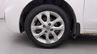 Used 2014 Nissan Micra [2013-2020] XV CVT Petrol Automatic tyres LEFT FRONT TYRE RIM VIEW