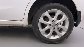 Used 2014 Nissan Micra [2013-2020] XV CVT Petrol Automatic tyres LEFT REAR TYRE RIM VIEW