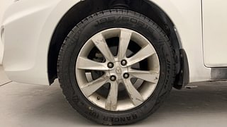 Used 2012 Hyundai Verna [2011-2015] Fluidic 1.6 VTVT SX AT Petrol Automatic tyres LEFT FRONT TYRE RIM VIEW