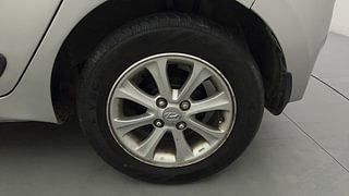 Used 2014 Hyundai Grand i10 [2013-2017] Asta 1.2 Kappa VTVT Petrol Manual tyres LEFT REAR TYRE RIM VIEW