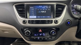 Used 2019 Hyundai Verna [2017-2020] 1.6 VTVT SX Petrol Manual interior MUSIC SYSTEM & AC CONTROL VIEW