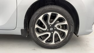 Used 2022 Maruti Suzuki Baleno Alpha AT Petrol Petrol Automatic tyres RIGHT FRONT TYRE RIM VIEW