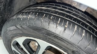Used 2022 Maruti Suzuki Baleno Alpha AT Petrol Petrol Automatic tyres LEFT FRONT TYRE TREAD VIEW