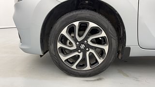 Used 2022 Maruti Suzuki Baleno Alpha AT Petrol Petrol Automatic tyres LEFT FRONT TYRE RIM VIEW