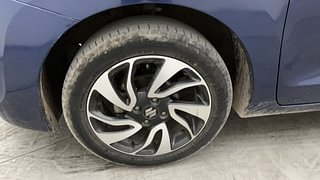 Used 2021 Maruti Suzuki Baleno [2019-2022] Zeta AT Petrol Petrol Automatic tyres LEFT FRONT TYRE RIM VIEW