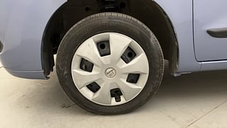 Used 2010 Maruti Suzuki Wagon R 1.0 [2010-2019] VXi Petrol Manual tyres LEFT FRONT TYRE RIM VIEW