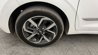 Used 2022 Hyundai Grand i10 Nios Asta 1.2 Kappa VTVT Petrol Manual tyres LEFT FRONT TYRE RIM VIEW