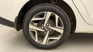 Used 2023 Hyundai Aura SX 1.2 CNG Petrol+cng Manual tyres RIGHT REAR TYRE RIM VIEW