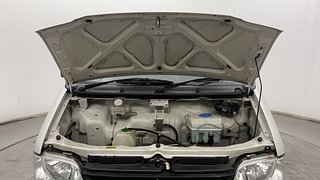 Used 2018 Maruti Suzuki Eeco 5 STR WITH A/C+HTR Petrol Manual engine ENGINE & BONNET OPEN FRONT VIEW