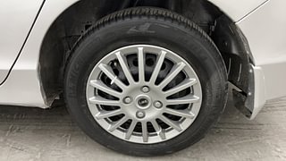 Used 2014 Honda City S Petrol Manual tyres LEFT REAR TYRE RIM VIEW
