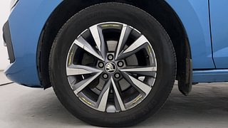 Used 2022 Skoda Slavia Style 1.0L TSI AT Petrol Automatic tyres LEFT FRONT TYRE RIM VIEW