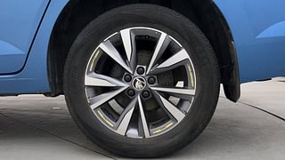 Used 2022 Skoda Slavia Style 1.0L TSI AT Petrol Automatic tyres LEFT REAR TYRE RIM VIEW