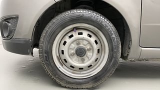 Used 2014 Chevrolet Spark [2012-2017] LS 1.0 Petrol Manual tyres LEFT FRONT TYRE RIM VIEW