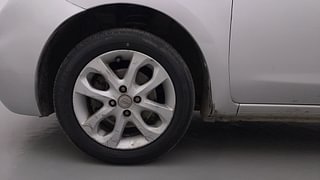 Used 2015 Nissan Micra [2013-2020] XV CVT Petrol Automatic tyres LEFT FRONT TYRE RIM VIEW