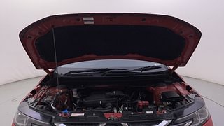 Used 2022 Maruti Suzuki Brezza ZXI Plus Dual Tone Petrol Manual engine ENGINE & BONNET OPEN FRONT VIEW