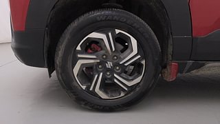 Used 2022 Maruti Suzuki Brezza ZXI Plus Dual Tone Petrol Manual tyres LEFT FRONT TYRE RIM VIEW