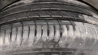 Used 2022 Maruti Suzuki Brezza ZXI Plus Dual Tone Petrol Manual tyres LEFT FRONT TYRE TREAD VIEW