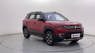 Used 2022 Maruti Suzuki Brezza ZXI Plus Dual Tone Petrol Manual exterior RIGHT FRONT CORNER VIEW