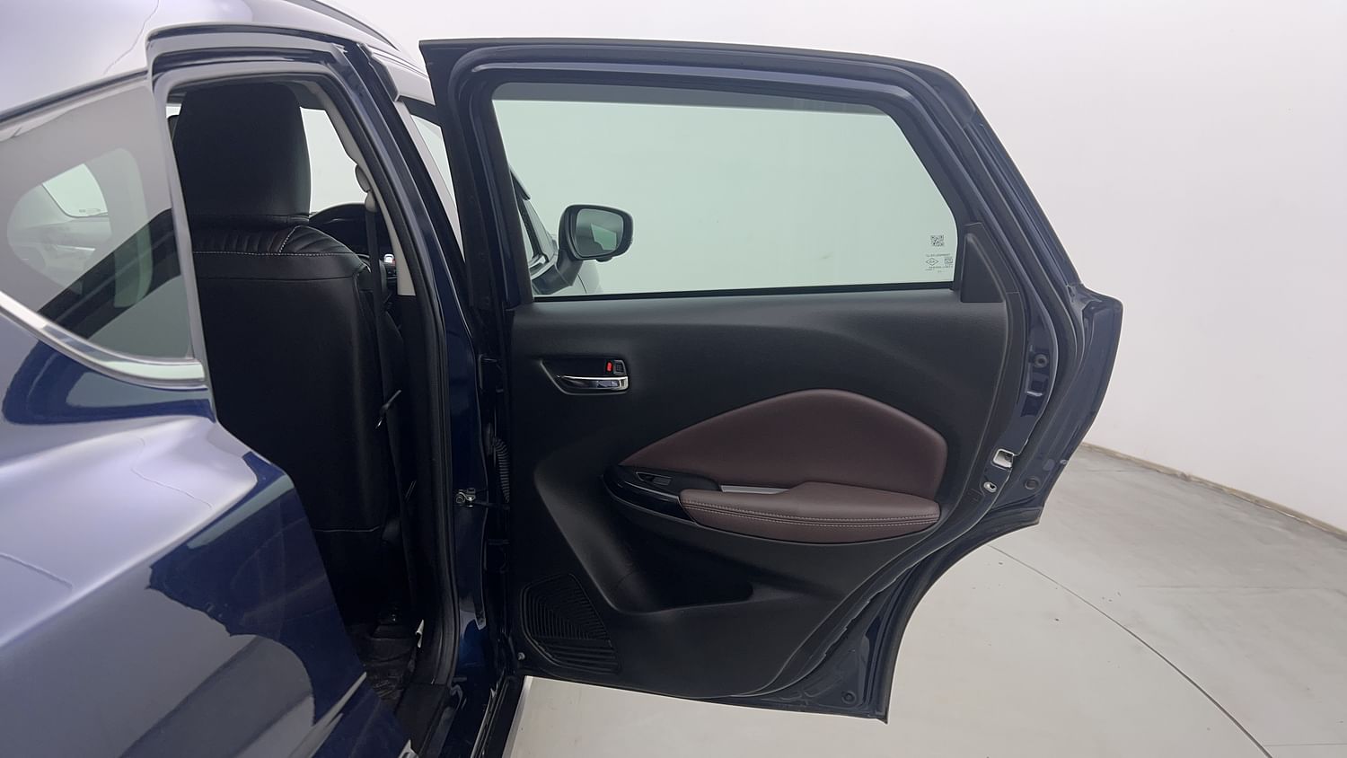 New Maruti Suzuki Fronx interior RIGHT REAR DOOR OPEN VIEW