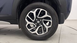 Used 2023 Maruti Suzuki Fronx Alpha 1.0L Turbo 6 AT Petrol Automatic tyres LEFT REAR TYRE RIM VIEW