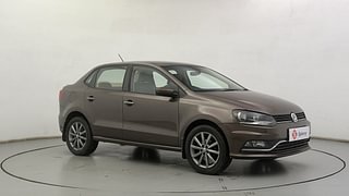 Used 2019 Volkswagen Ameo [2016-2020] 1.0 Highline Plus Petrol Petrol Manual exterior RIGHT FRONT CORNER VIEW