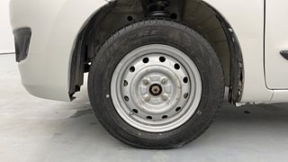 Used 2018 Maruti Suzuki Wagon R 1.0 [2013-2019] LXi CNG Petrol+cng Manual tyres LEFT FRONT TYRE RIM VIEW