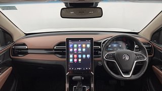 Used 2023 MG Motors Hector Plus Savvy Pro 1.5 Turbo Petrol CVT 6 STR Petrol Automatic interior DASHBOARD VIEW