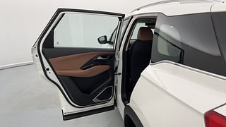 Used 2023 MG Motors Hector Plus Savvy Pro 1.5 Turbo Petrol CVT 6 STR Petrol Automatic interior LEFT REAR DOOR OPEN VIEW