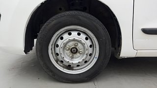 Used 2017 Maruti Suzuki Wagon R 1.0 [2013-2019] LXi CNG Petrol+cng Manual tyres LEFT FRONT TYRE RIM VIEW