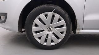 Used 2014 Volkswagen Polo [2010-2014] Comfortline 1.2 (D) Diesel Manual tyres LEFT FRONT TYRE RIM VIEW