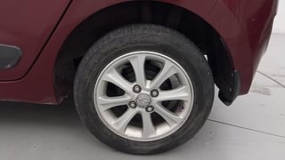 Used 2015 Hyundai Grand i10 Asta 1.2 Kappa VTVT Petrol Manual tyres LEFT REAR TYRE RIM VIEW