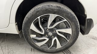 Used 2021 Maruti Suzuki Baleno [2019-2022] Zeta AT Petrol Petrol Automatic tyres LEFT REAR TYRE RIM VIEW