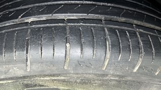 Used 2022 Mahindra XUV700 AX 5 Petrol MT 7 STR Petrol Manual tyres LEFT FRONT TYRE TREAD VIEW