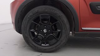 Used 2018 Maruti Suzuki Ignis [2017-2020] Zeta AMT Petrol Petrol Automatic tyres LEFT FRONT TYRE RIM VIEW