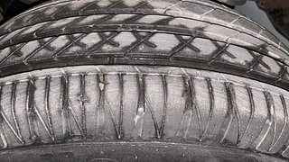 Used 2017 Mahindra KUV100 [2015-2017] K8 5 STR Petrol Manual tyres LEFT REAR TYRE TREAD VIEW