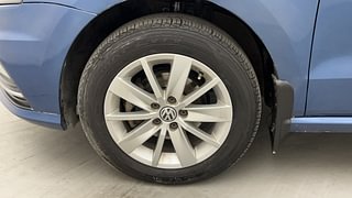 Used 2017 Volkswagen Ameo [2016-2020] Highline1.2L (P) Petrol Manual tyres LEFT FRONT TYRE RIM VIEW