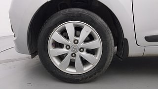 Used 2014 Hyundai Xcent [2014-2017] S (O) Petrol Petrol Manual tyres LEFT FRONT TYRE RIM VIEW