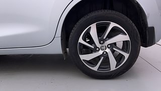 Used 2023 Toyota Glanza V AMT Petrol Automatic tyres LEFT REAR TYRE RIM VIEW