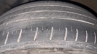 Used 2015 Volkswagen Polo [2015-2019] Highline1.2L (P) Petrol Manual tyres LEFT FRONT TYRE TREAD VIEW