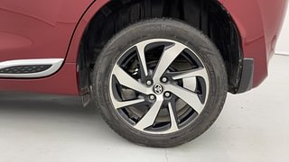 Used 2022 Toyota Glanza V AMT Petrol Automatic tyres LEFT REAR TYRE RIM VIEW