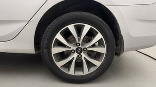 Used 2014 Hyundai Verna [2011-2015] Fluidic 1.6 VTVT SX Petrol Manual tyres LEFT REAR TYRE RIM VIEW