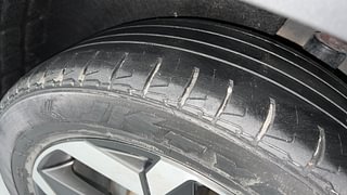 Used 2023 Hyundai Alcazar SIGNATURE (O) 7 STR 1.5 Petrol DCT Petrol Automatic tyres LEFT REAR TYRE TREAD VIEW