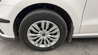 Used 2021 Volkswagen Polo [2018-2022] Trendline 1.0 (P) Petrol Manual tyres LEFT FRONT TYRE RIM VIEW