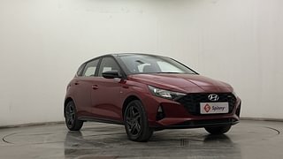 Used 2021 Hyundai New i20 Sportz 1.0 Turbo IMT Dual Tone Petrol Manual exterior RIGHT FRONT CORNER VIEW