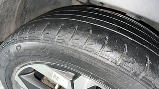 Used 2023 Hyundai Alcazar SIGNATURE (O) 7 STR 1.5 Petrol DCT Petrol Automatic tyres LEFT FRONT TYRE TREAD VIEW
