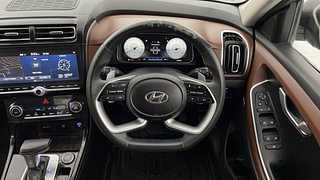 Used 2023 Hyundai Alcazar SIGNATURE (O) 7 STR 1.5 Petrol DCT Petrol Automatic interior STEERING VIEW